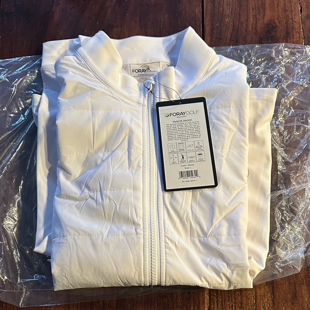 FORAY Golf Hybrid White Jacket